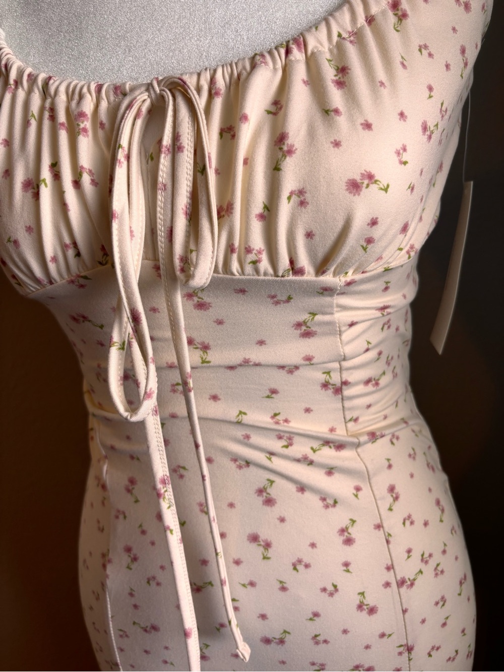 Floral Maxi Dress Dainty Cottagecore Y2K Coquette NEW - Picture 8 of 11